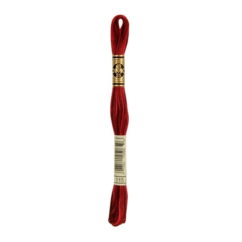 Linhas DMC em Tons de Vermelho para Ponto Cruz