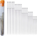 Kit com 25 agulhas de olho grande em cinco tamanhos