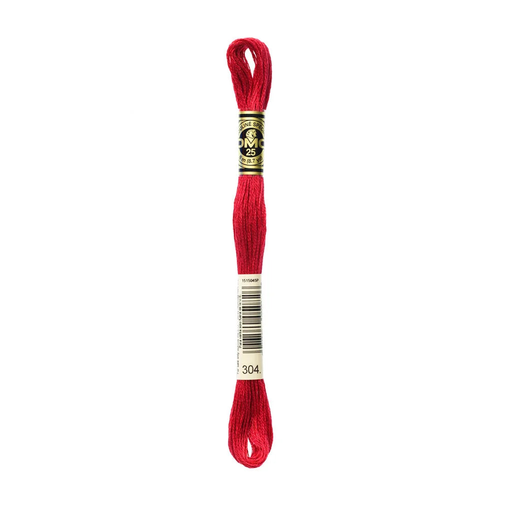 Linhas DMC em Tons de Vermelho para Ponto Cruz