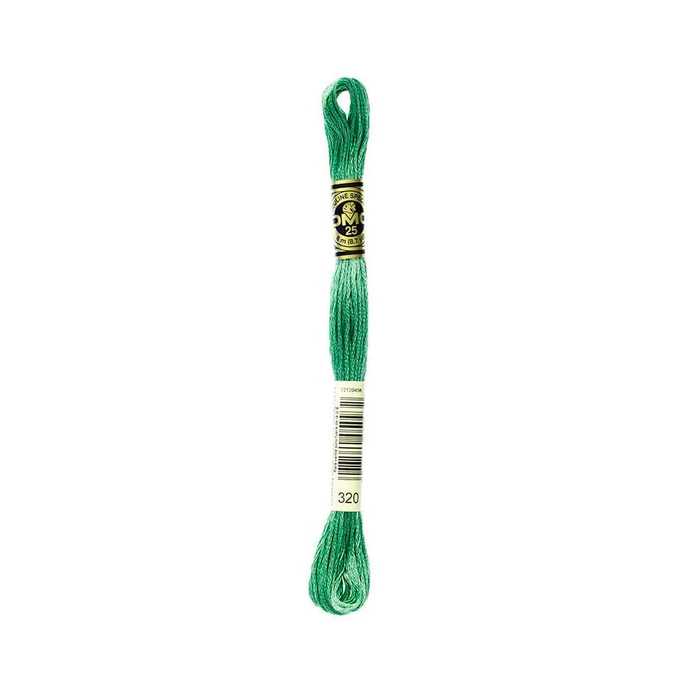 Linhas DMC em Tons de Verde para Ponto Cruz
