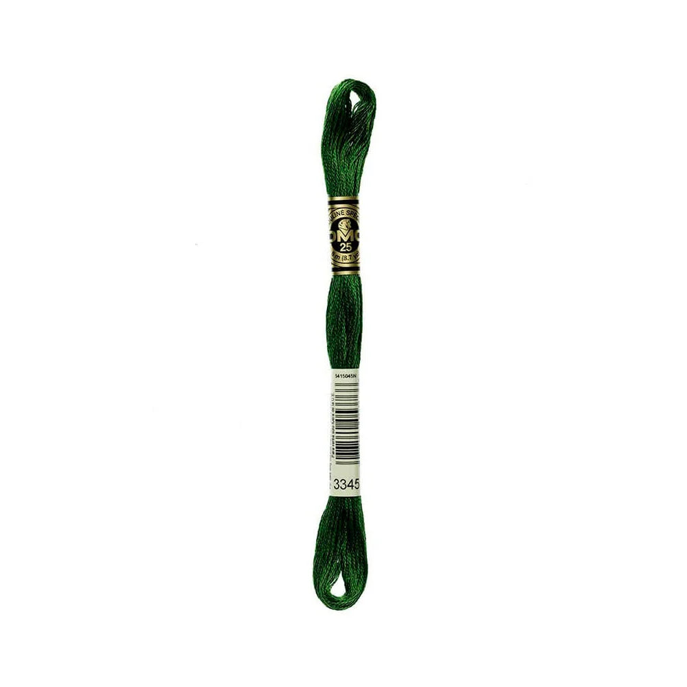 Linhas DMC em Tons de Verde para Ponto Cruz