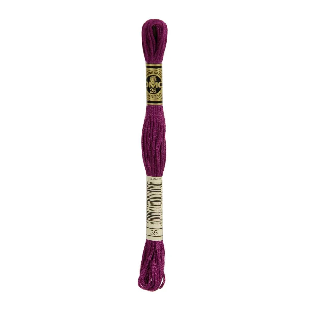 Linhas DMC em Tons de Violeta para Ponto Cruz
