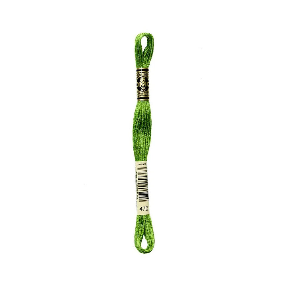 Linhas DMC em Tons de Verde para Ponto Cruz