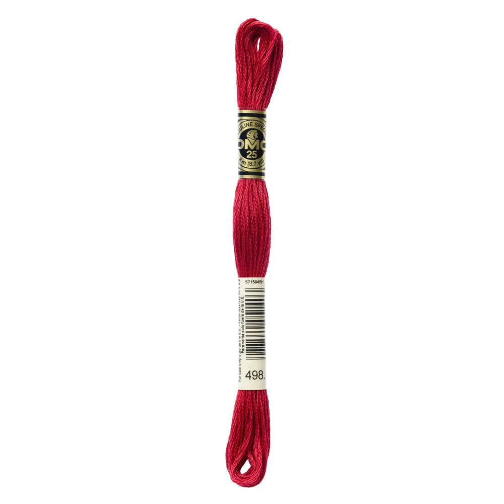 Linhas DMC em Tons de Vermelho para Ponto Cruz