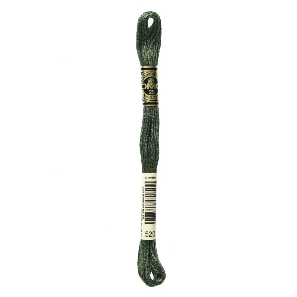 Linhas DMC em Tons de Verde para Ponto Cruz