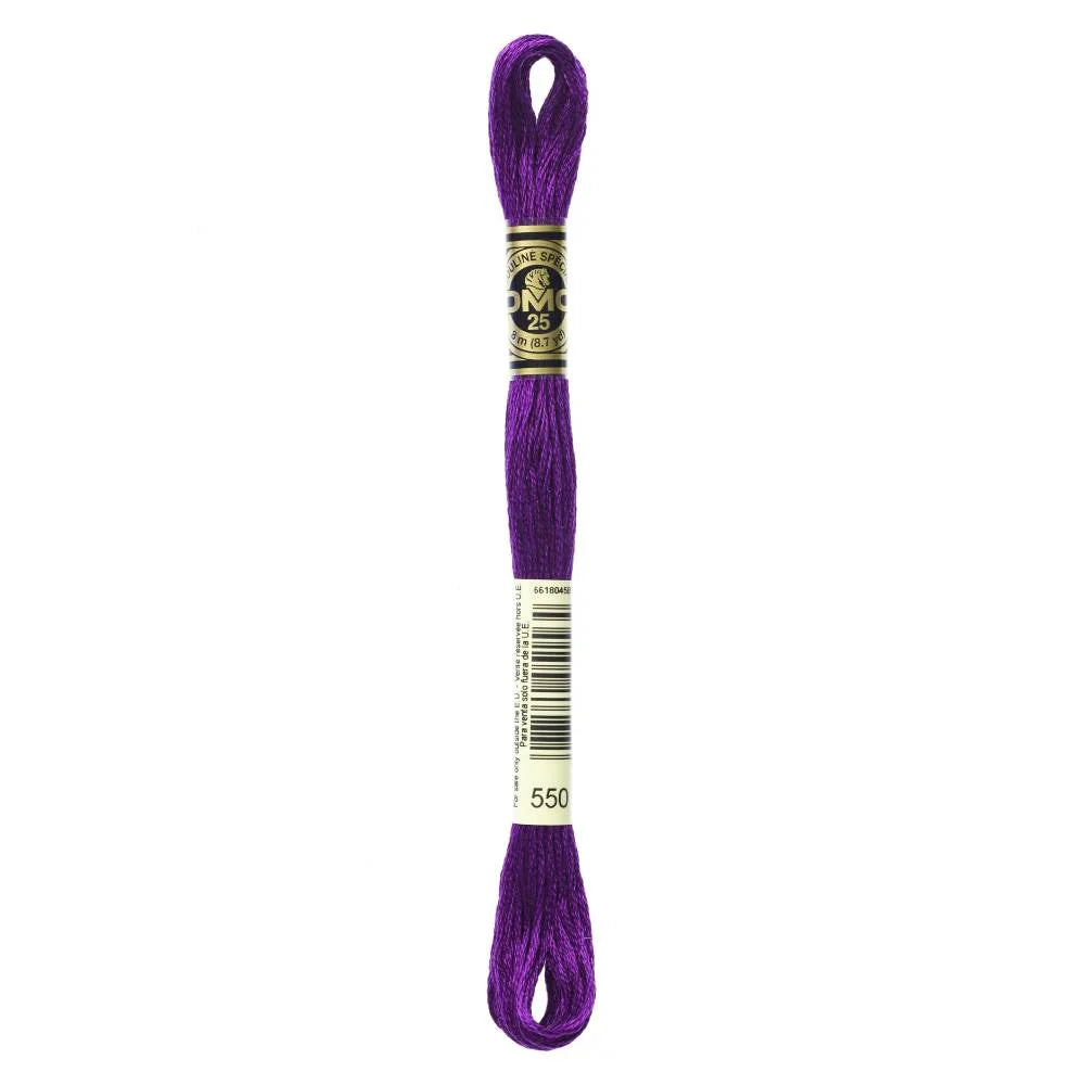 Linhas DMC em Tons de Violeta para Ponto Cruz