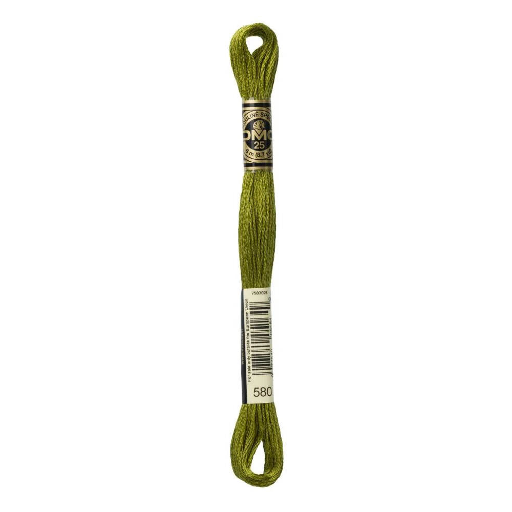 Linhas DMC em Tons de Verde para Ponto Cruz