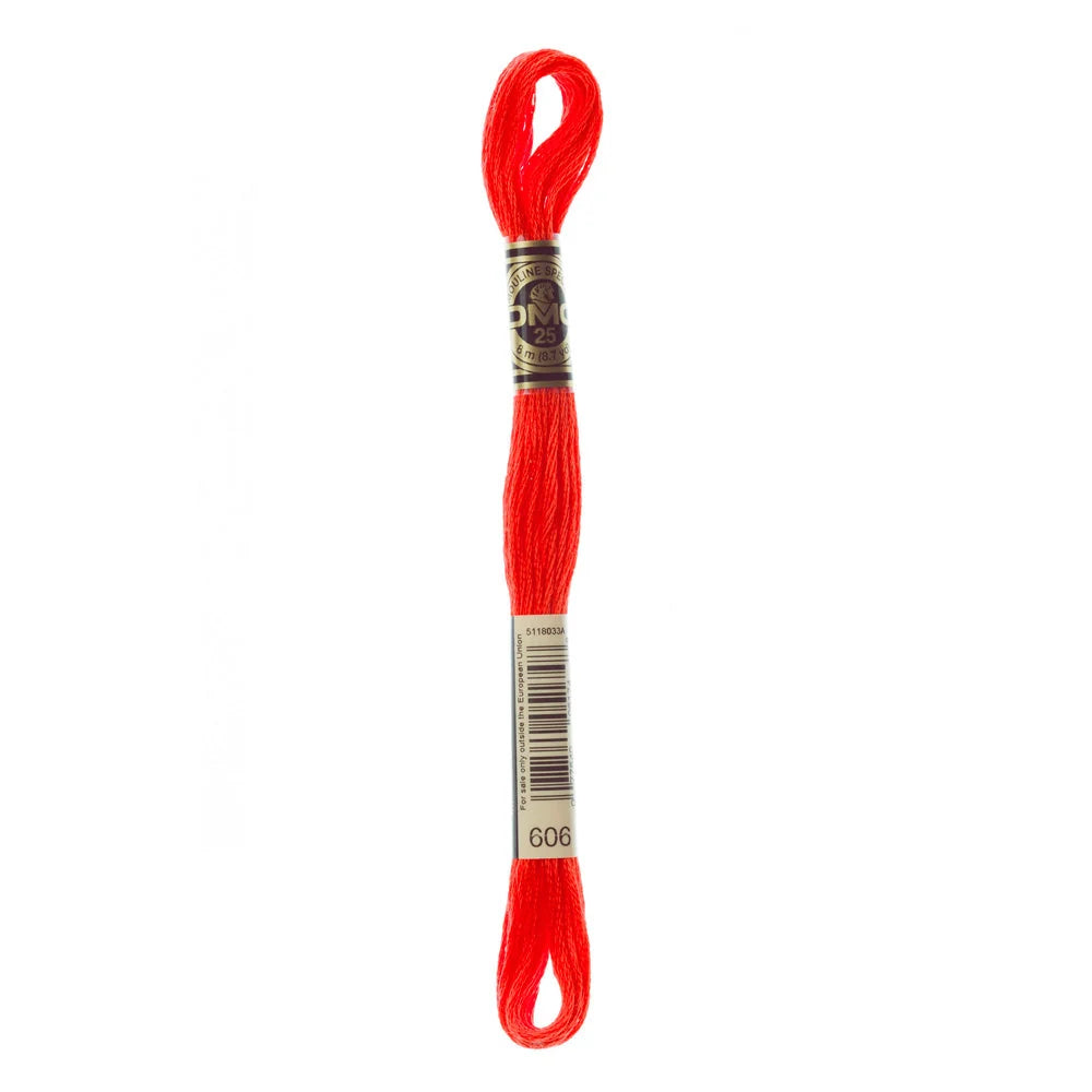 Linhas DMC em Tons de Vermelho para Ponto Cruz