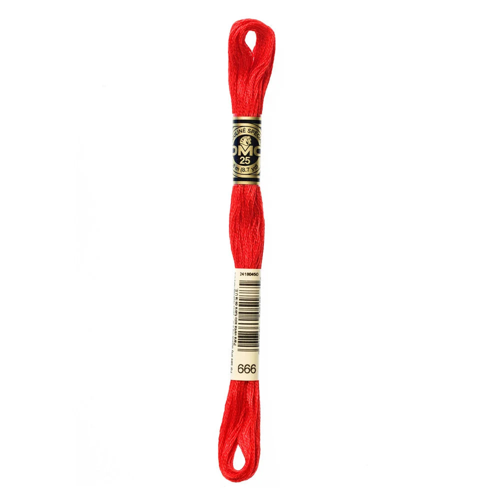 Linhas DMC em Tons de Vermelho para Ponto Cruz