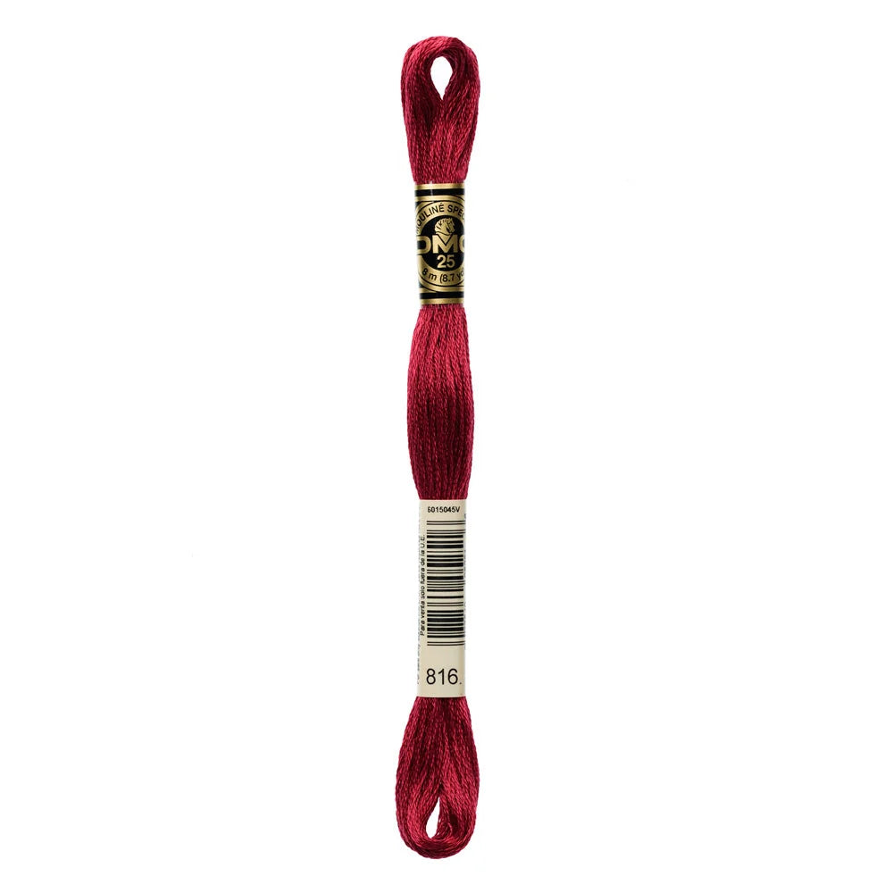 Linhas DMC em Tons de Vermelho para Ponto Cruz