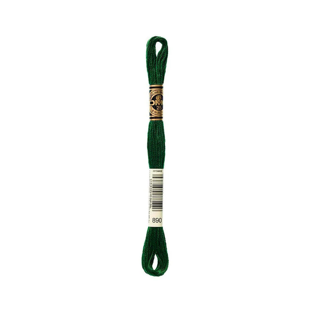 Linhas DMC em Tons de Verde para Ponto Cruz