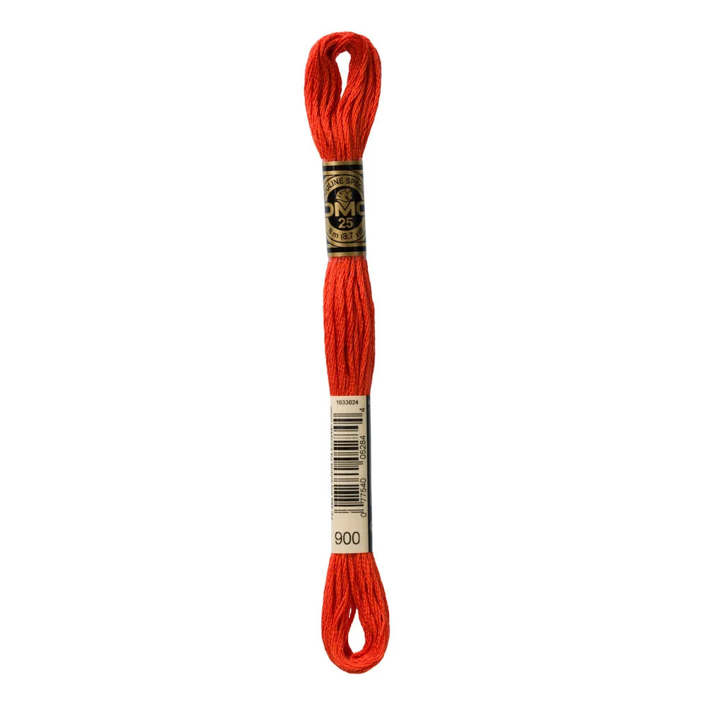 Linhas DMC em Tons de Vermelho para Ponto Cruz