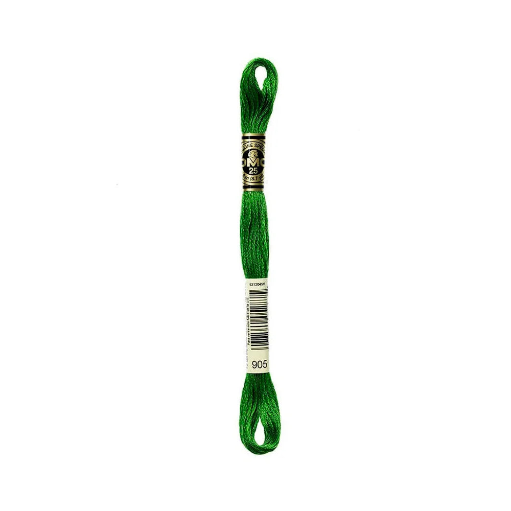 Linhas DMC em Tons de Verde para Ponto Cruz
