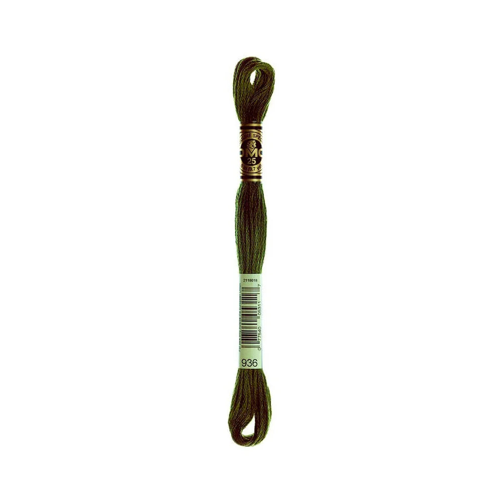 Linhas DMC em Tons de Verde para Ponto Cruz