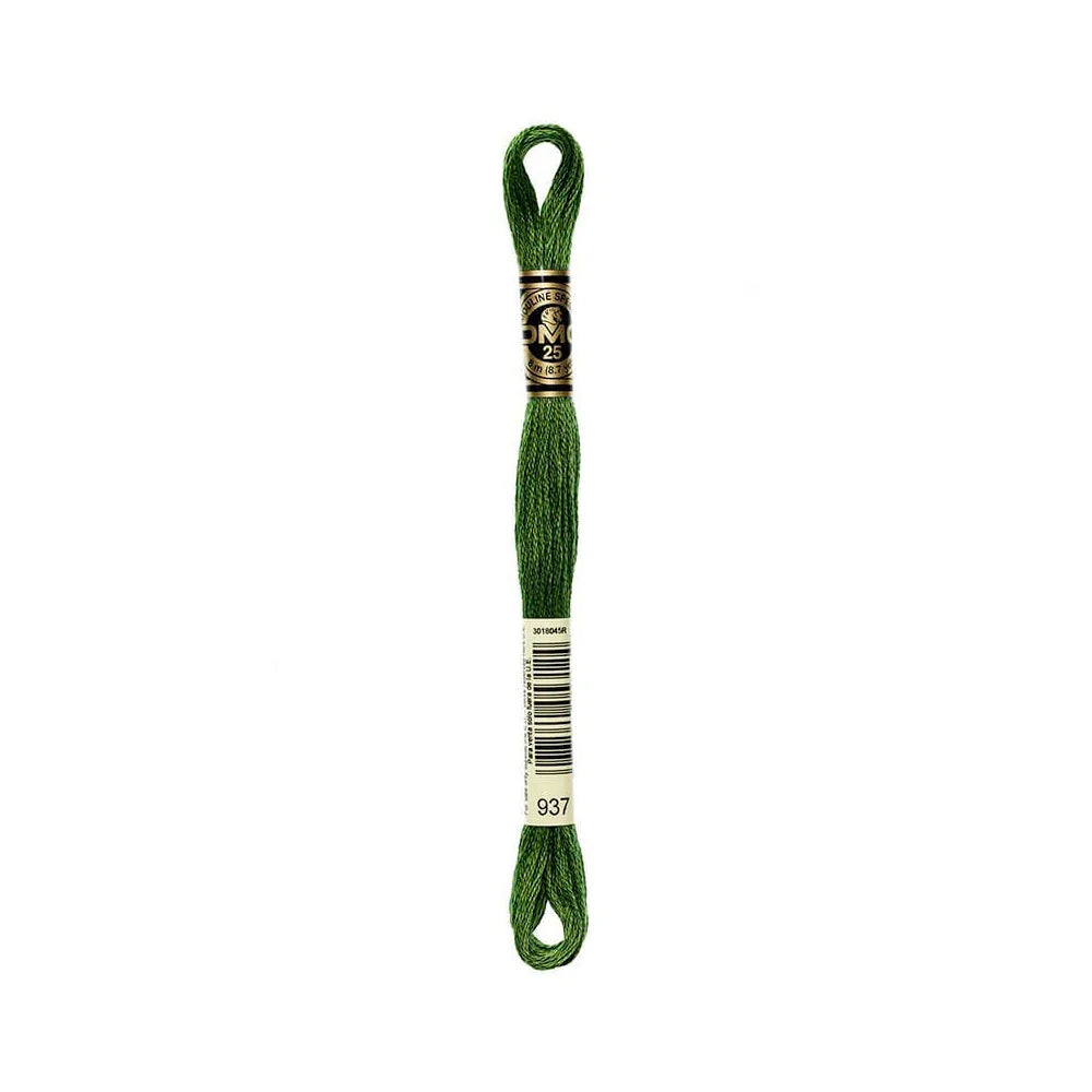 Linhas DMC em Tons de Verde para Ponto Cruz