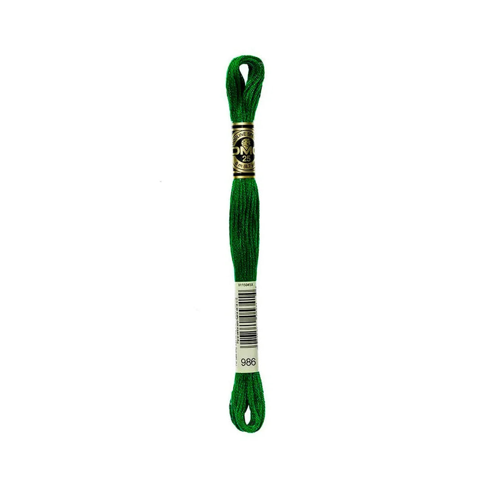 Linhas DMC em Tons de Verde para Ponto Cruz