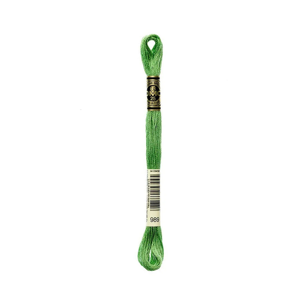 Linhas DMC em Tons de Verde para Ponto Cruz