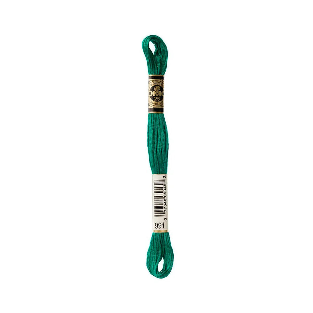 Linhas DMC em Tons de Verde para Ponto Cruz