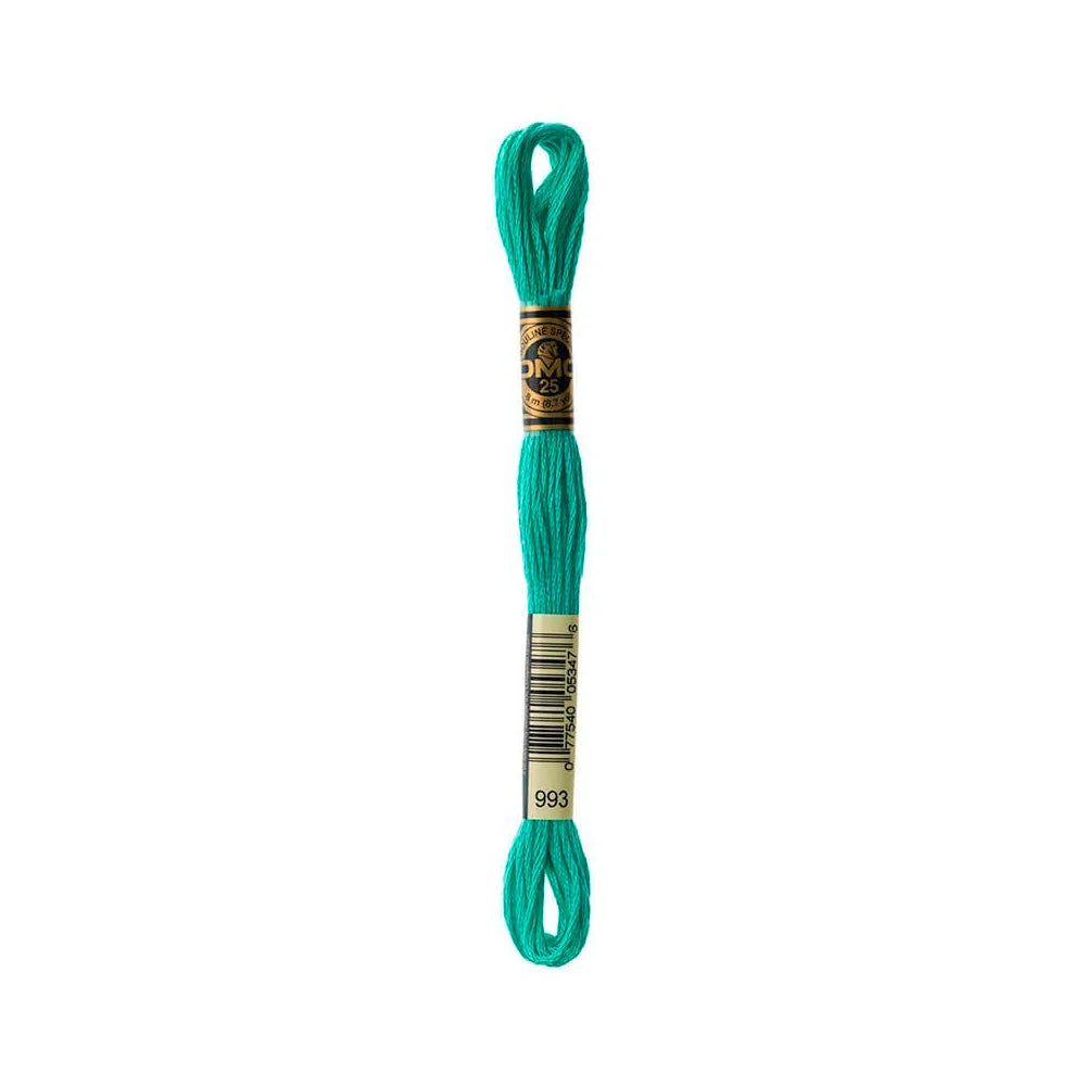 Linhas DMC em Tons de Verde para Ponto Cruz