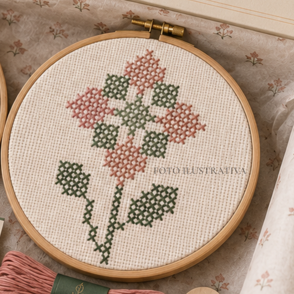 Foto Ilustrativa Flor simples de quatro cores para principiantes