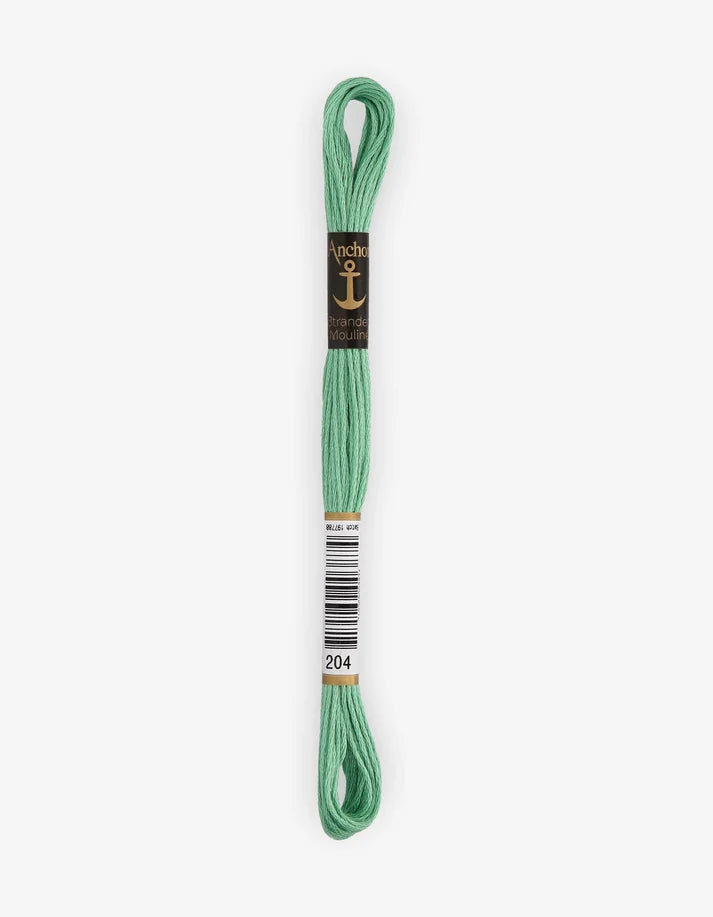 Meada Anchor de fio de bordar mouliné, verde médio, 8 m