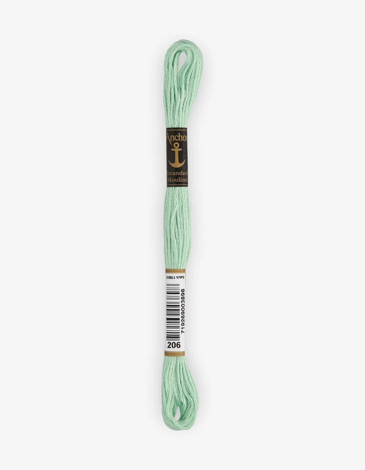 Meada Anchor de fio de bordar mouliné, verde-claro, 8 m