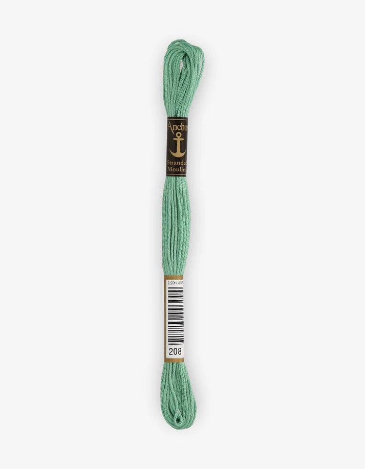 Meada Anchor de fio de bordar mouliné, verde médio, 8 m