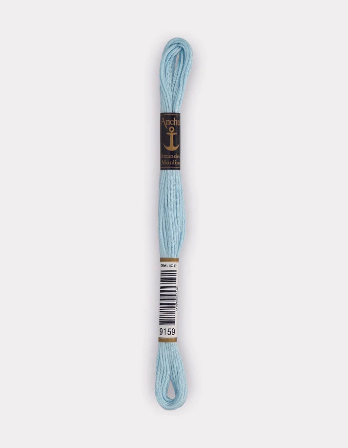 Meada de fio mouliné Anchor 8 m azul claro mesclado