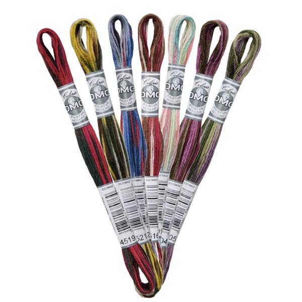 Linhas DMC em Tons Coloridos para Ponto Cruz