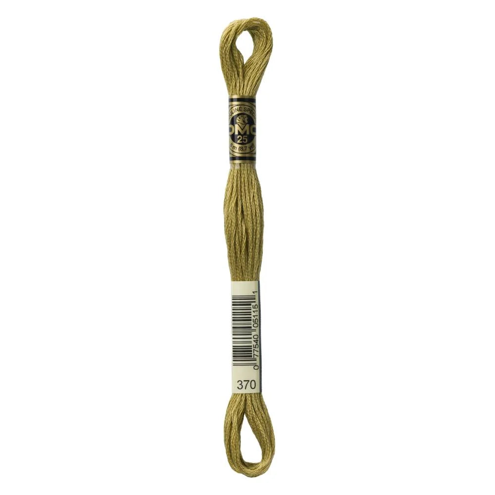 Meada de linha de bordar DMC Mouliné Especial, 8 m, verde oliva