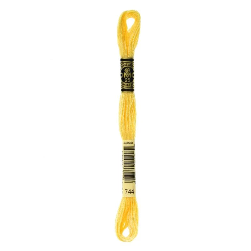 Meada de linha para bordar DMC Mouliné Spécial, amarelo, ref. 744