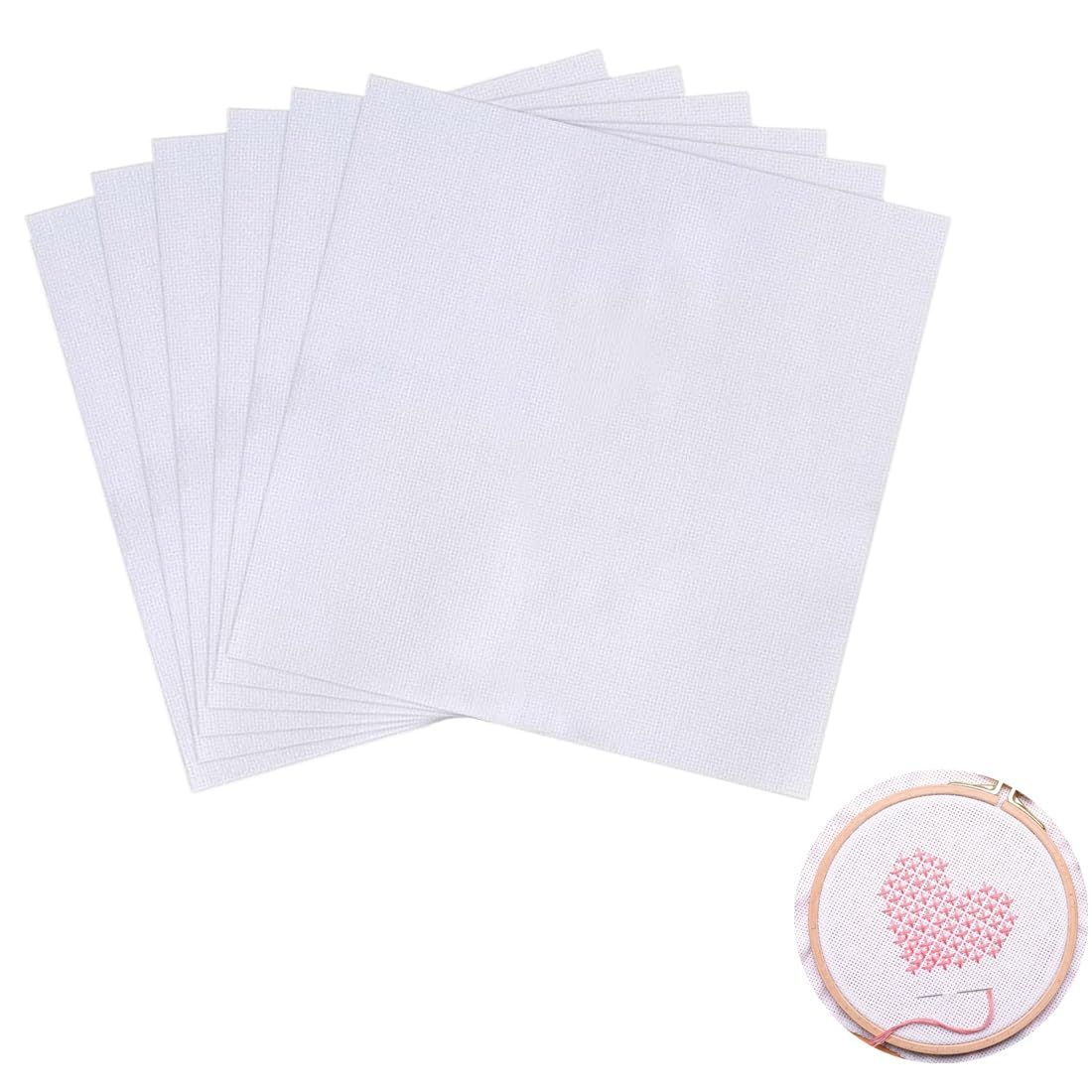Tecido Aida Branco 11 CT – 6 Peças de 20 x 20 cm